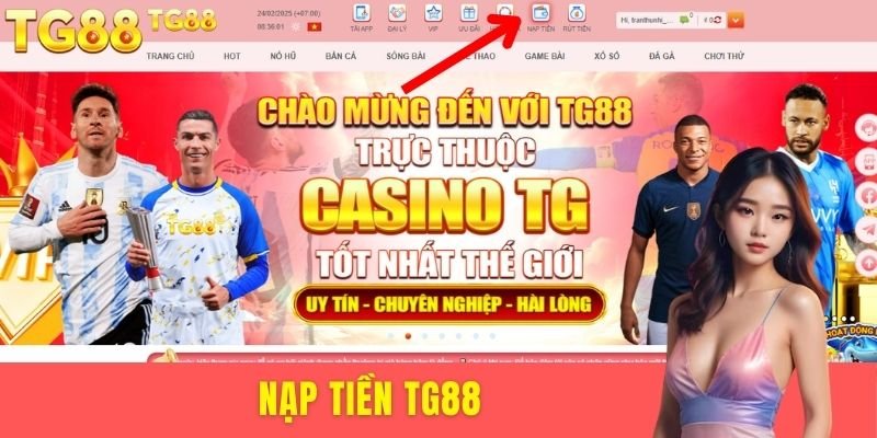 nạp tiền TG88